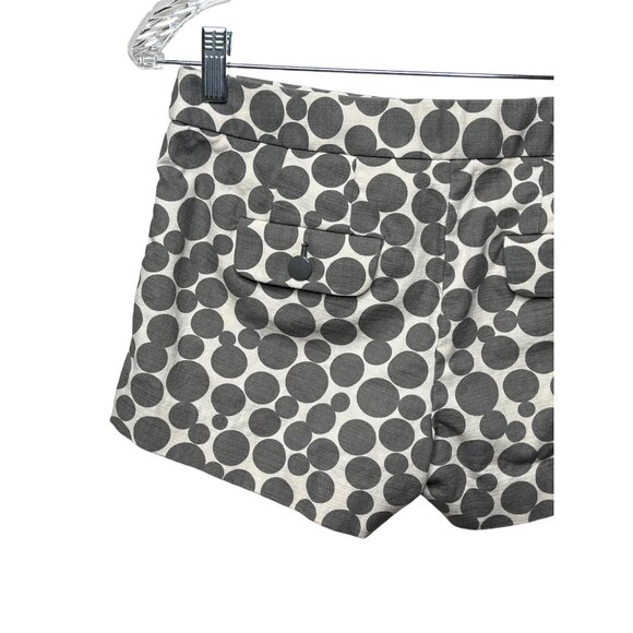 J Crew Shorts Womens Size 0 XS Chinos Polka Dots Casual Summer Gray White Print - Picture 8 of 10